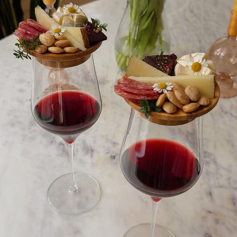 Wine Glass Topper Appetizer Plate