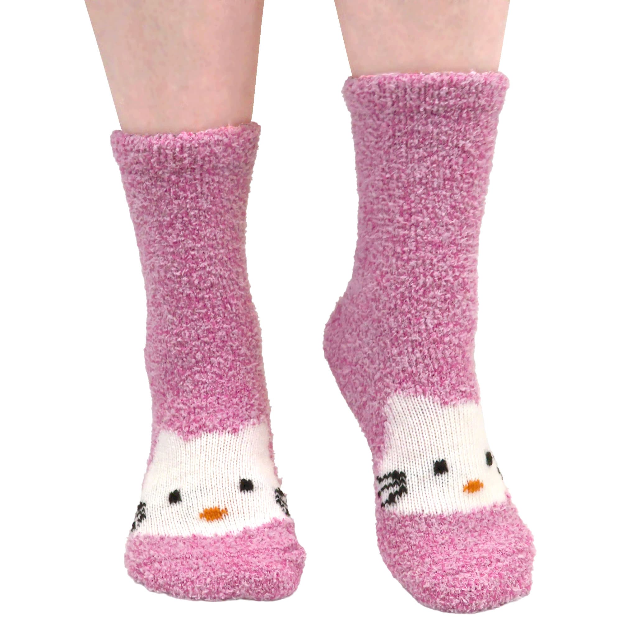 Fuzzy Animal Non-Slip Fuzzy Crew Socks