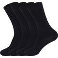 Men's Extra Thick Rayon from Bamboo Fiber Mid-Calf Socks - 4 Pair
