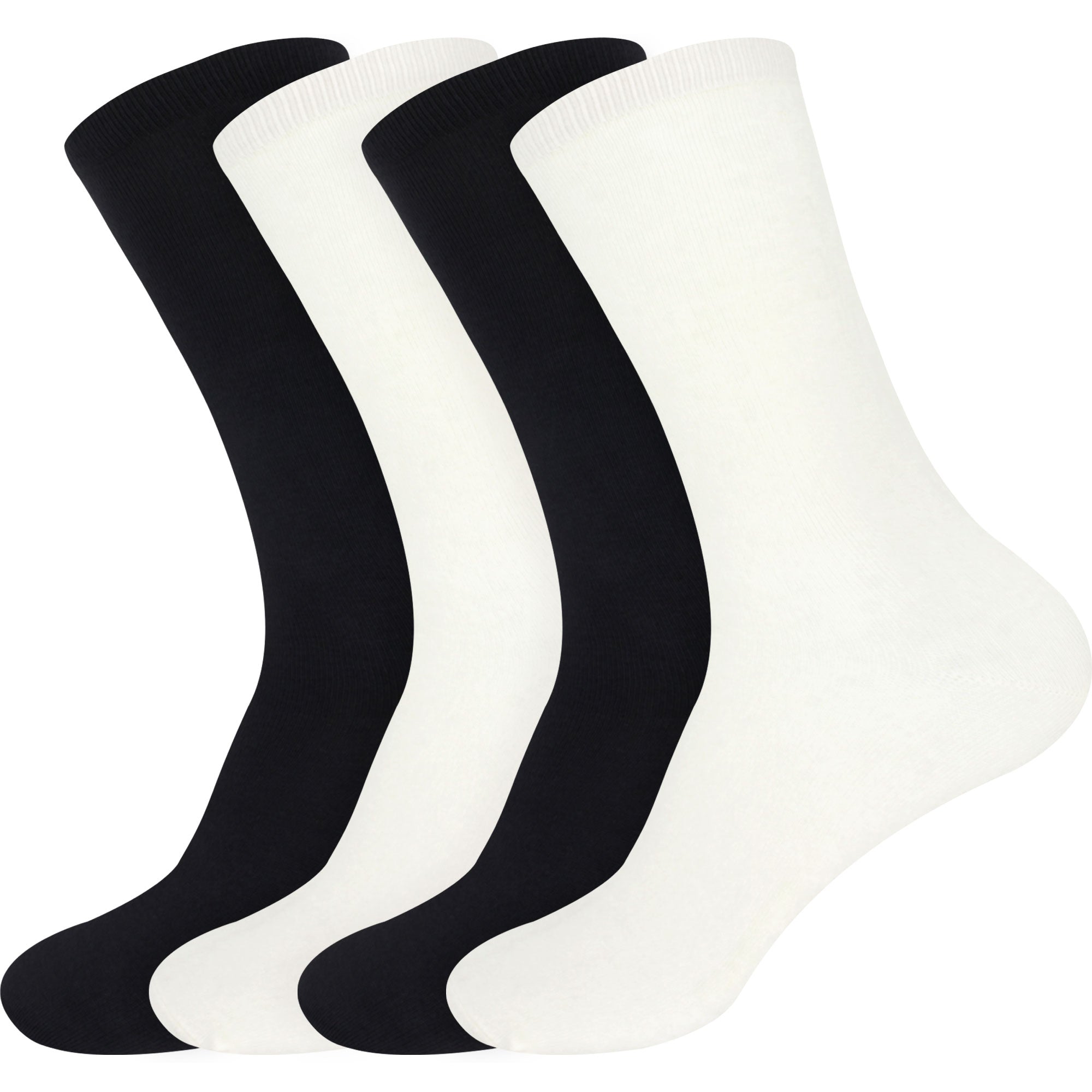 Women's Bamboo Mid-Calf Socks: 4 Pairs