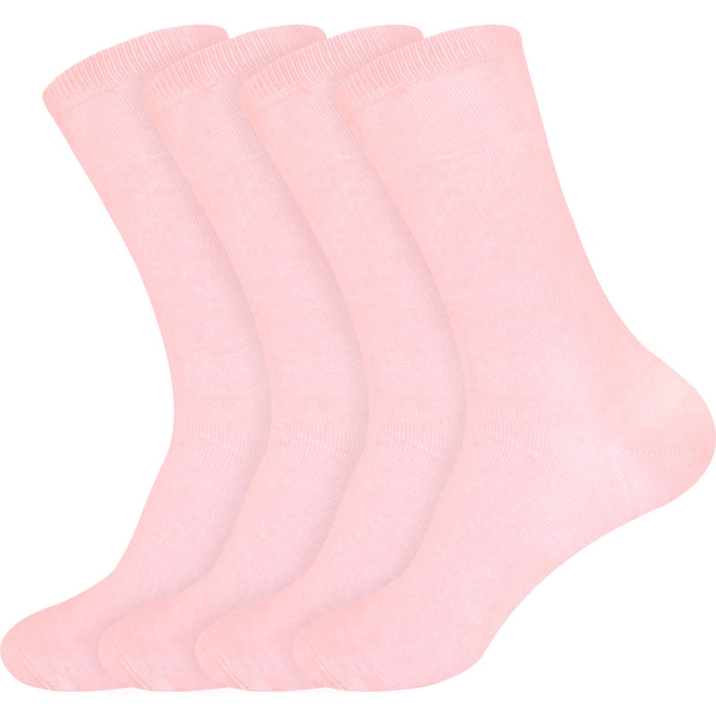 Women's Rayon from Bamboo Fiber Mid-Calf Socks - 4 Pair