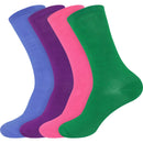 Women's Bamboo Mid-Calf Socks: 4 Pairs