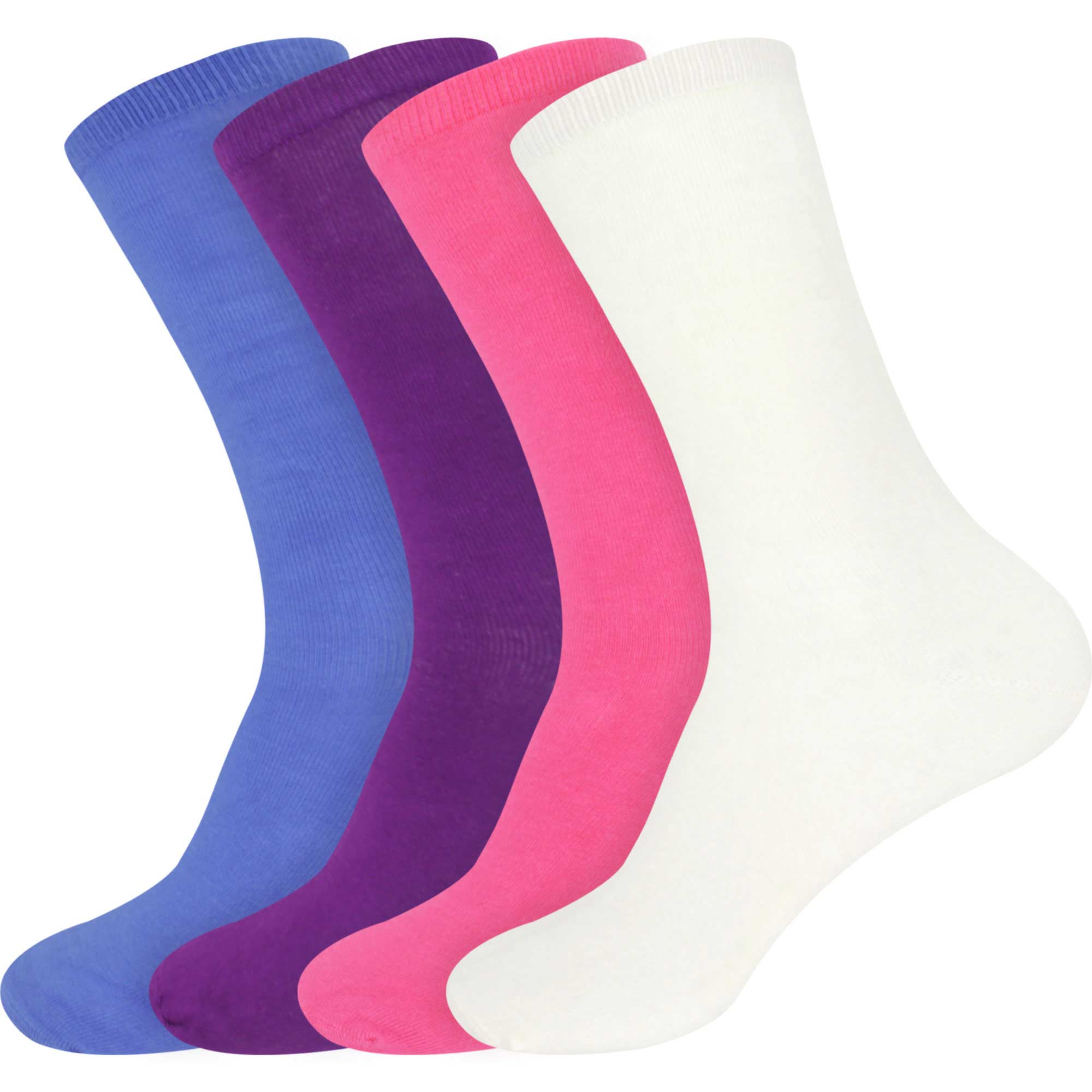 Women's Bamboo Mid-Calf Socks: 4 Pairs