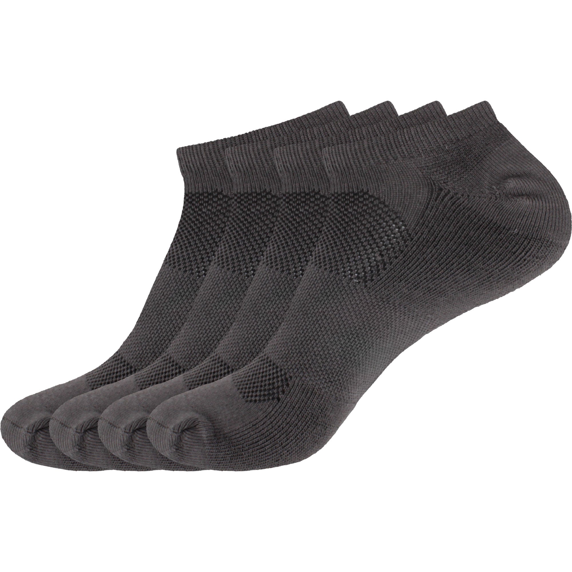 Men's Bamboo Athletic Ankle Socks: 4 Pairs
