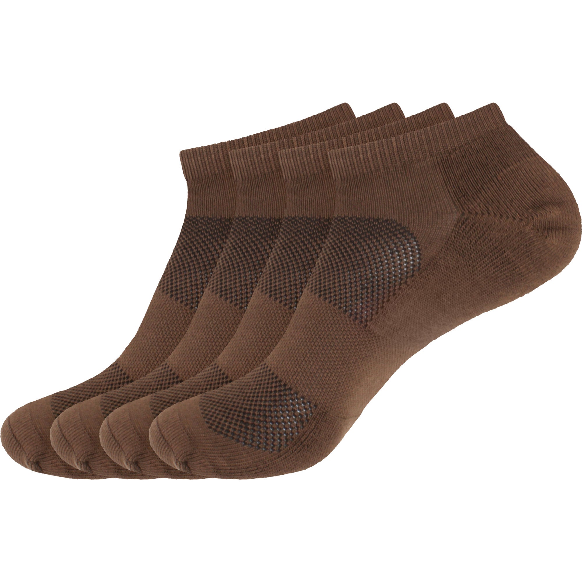 Men's Bamboo Athletic Ankle Socks: 4 Pairs