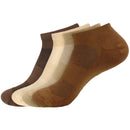 Unisex Bamboo Sports Ankle Socks: 4 Pairs