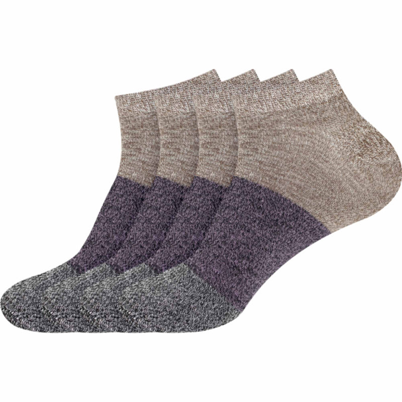 Women's Rayon from Bamboo Fiber Stripe Style Sports Superior Wicking Athletic Casual Ankle Socks