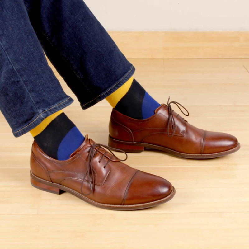 Men's Cotton Colorful Dress Socks