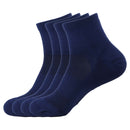 Unisex Quarter Bamboo Athletic Socks: 4 Pairs