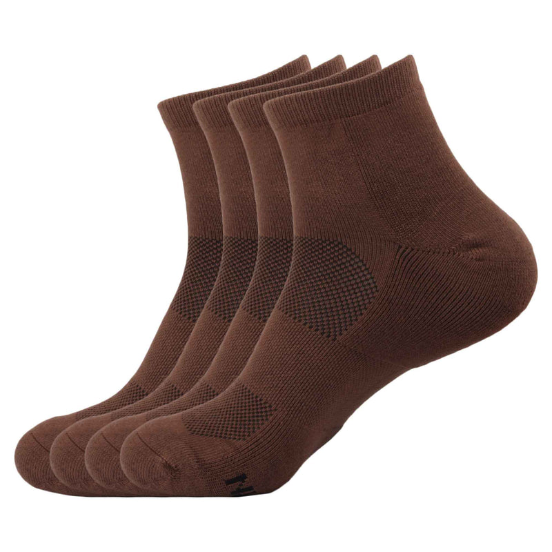 Women's Rayon from Bamboo Fiber Sports Superior Wicking Athletic Quarter Crew Socks