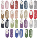 Women's Fancy Yarn Slippers: 1 Pair
