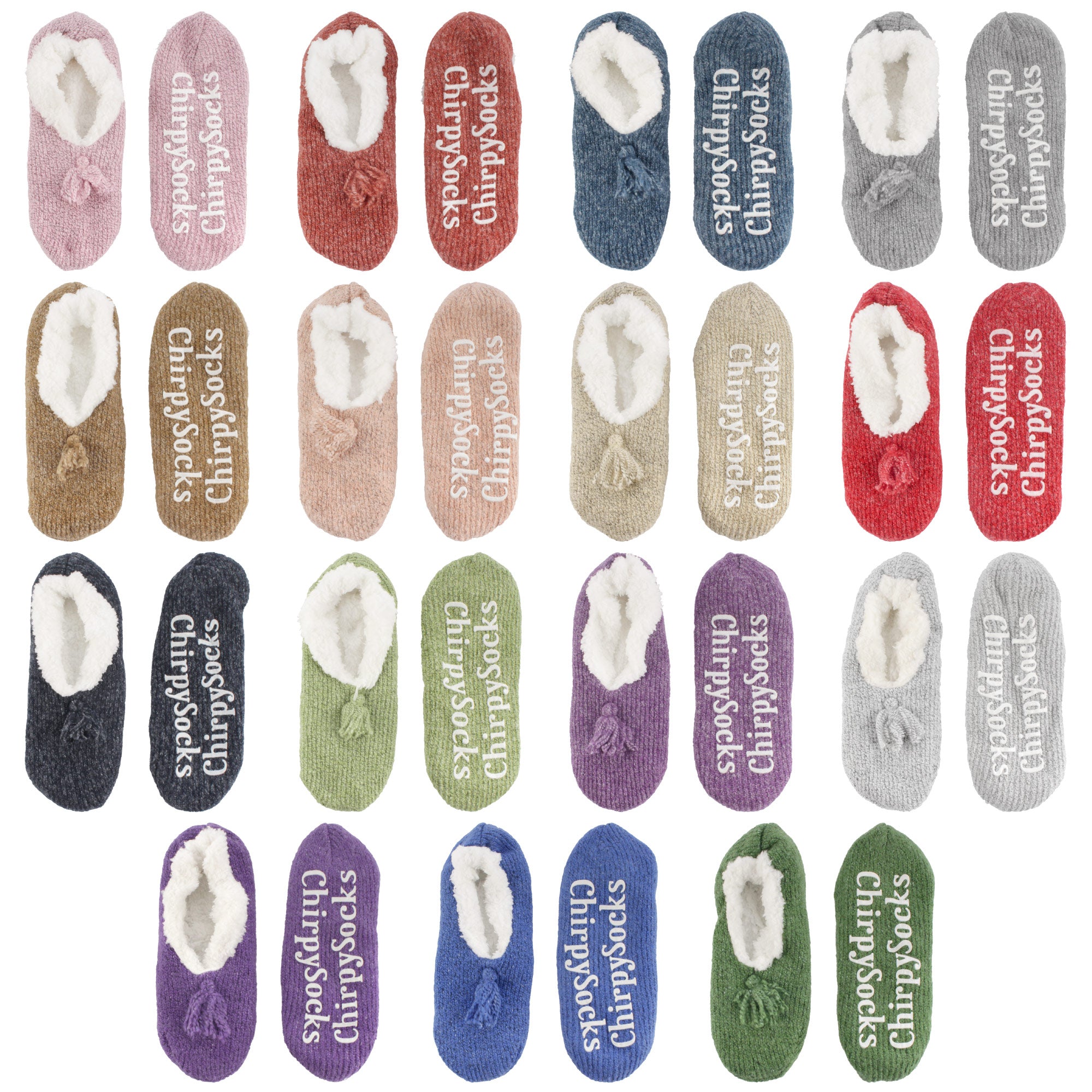Women's Fancy Yarn Slippers: Assortments