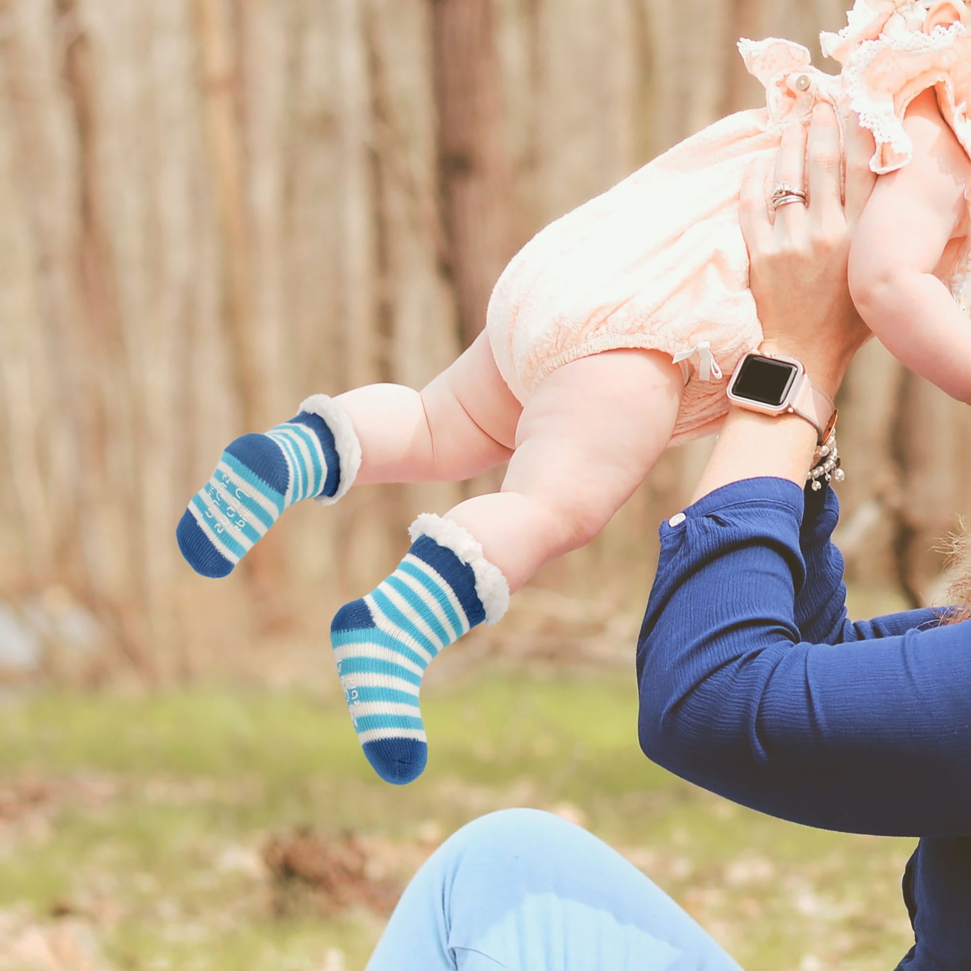 soft fuzzy baby socks with thermal lining