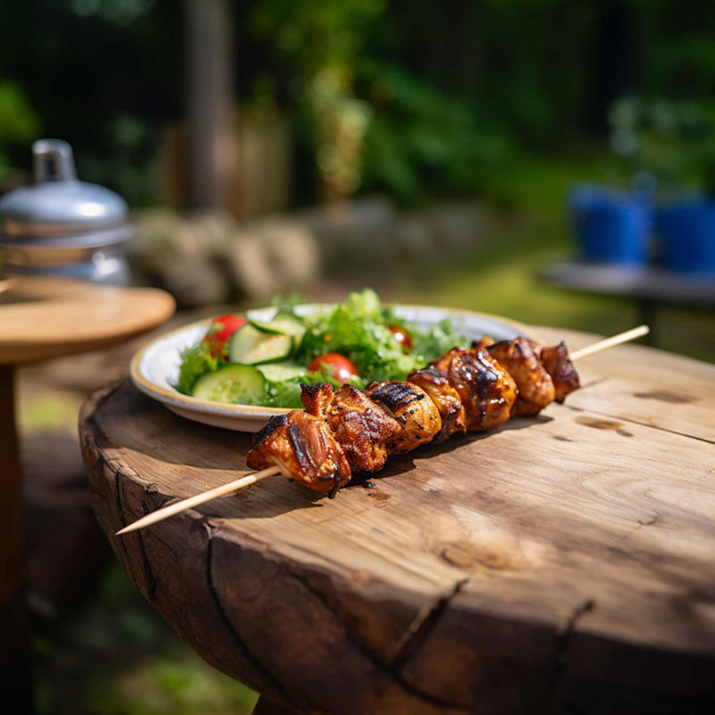 bamboo sharp point 3mm skewers kebabs meat chicken