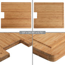 Stove Top Cover Range Burner Covers Bamboo Cutting Boards for Jenn Aire & Viking