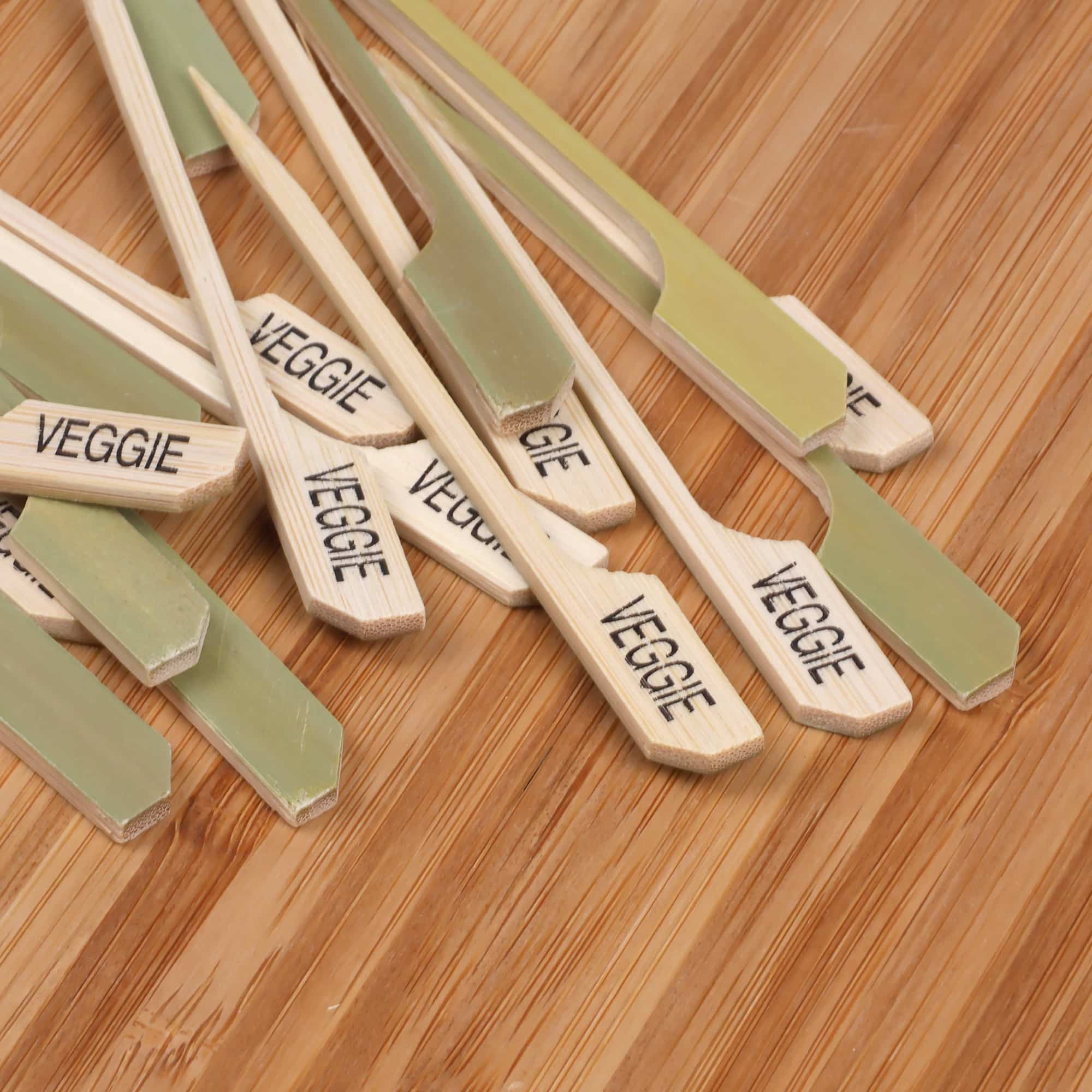 Veggie Paddle Bamboo Food Picks