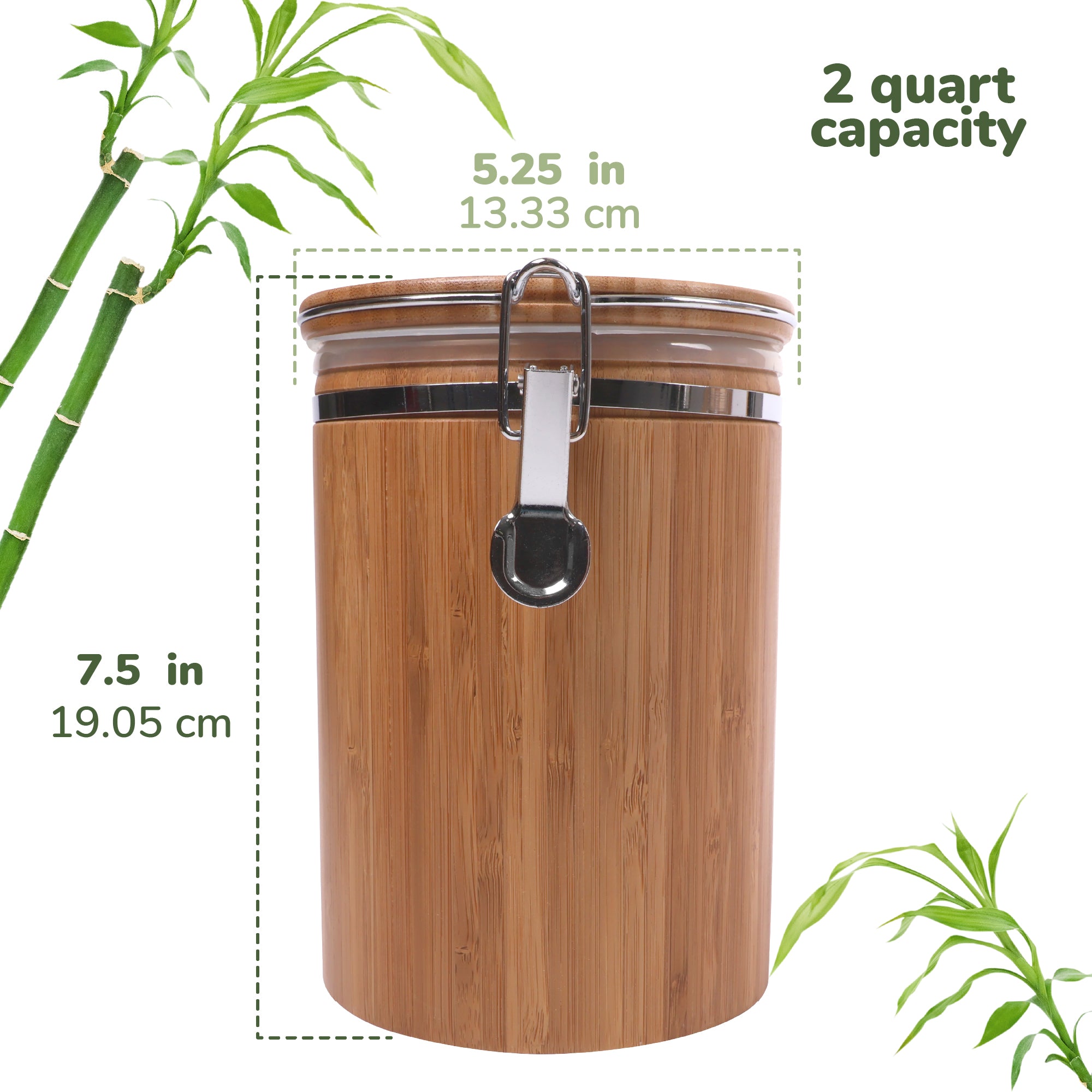 Hinged Cylindrical Large Bamboo Containers