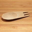 bamboo veneer food appetizer salad dessert spork scoop top