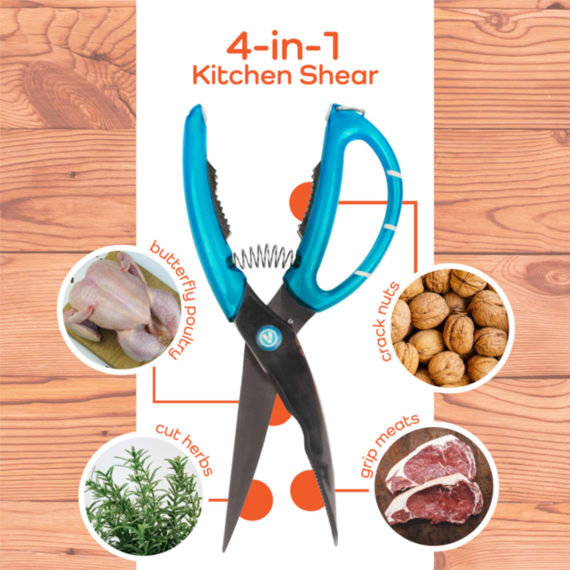 Master Butterfly Poultry 4-in-1 Kitchen Shears