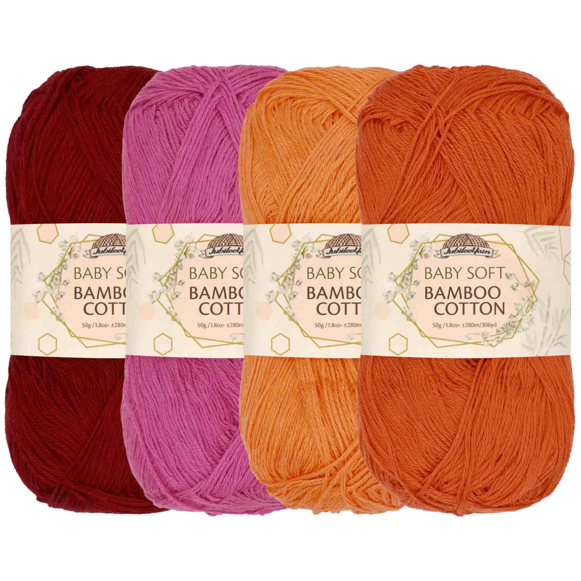 Baby Soft Bamboo Cotton Yarn: 1 Skein Packs