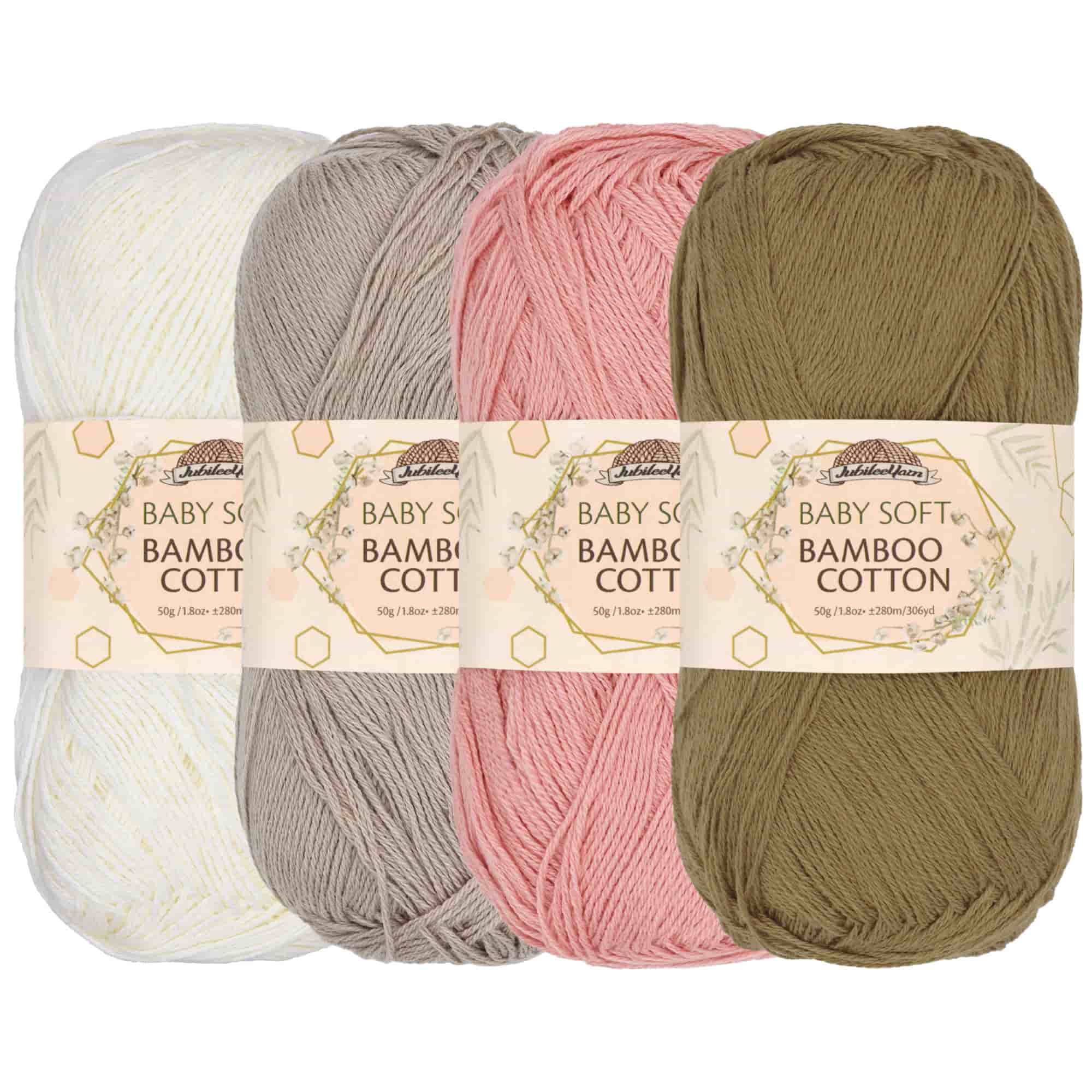 Baby Soft Bamboo Cotton Yarn: 1 Skein Packs