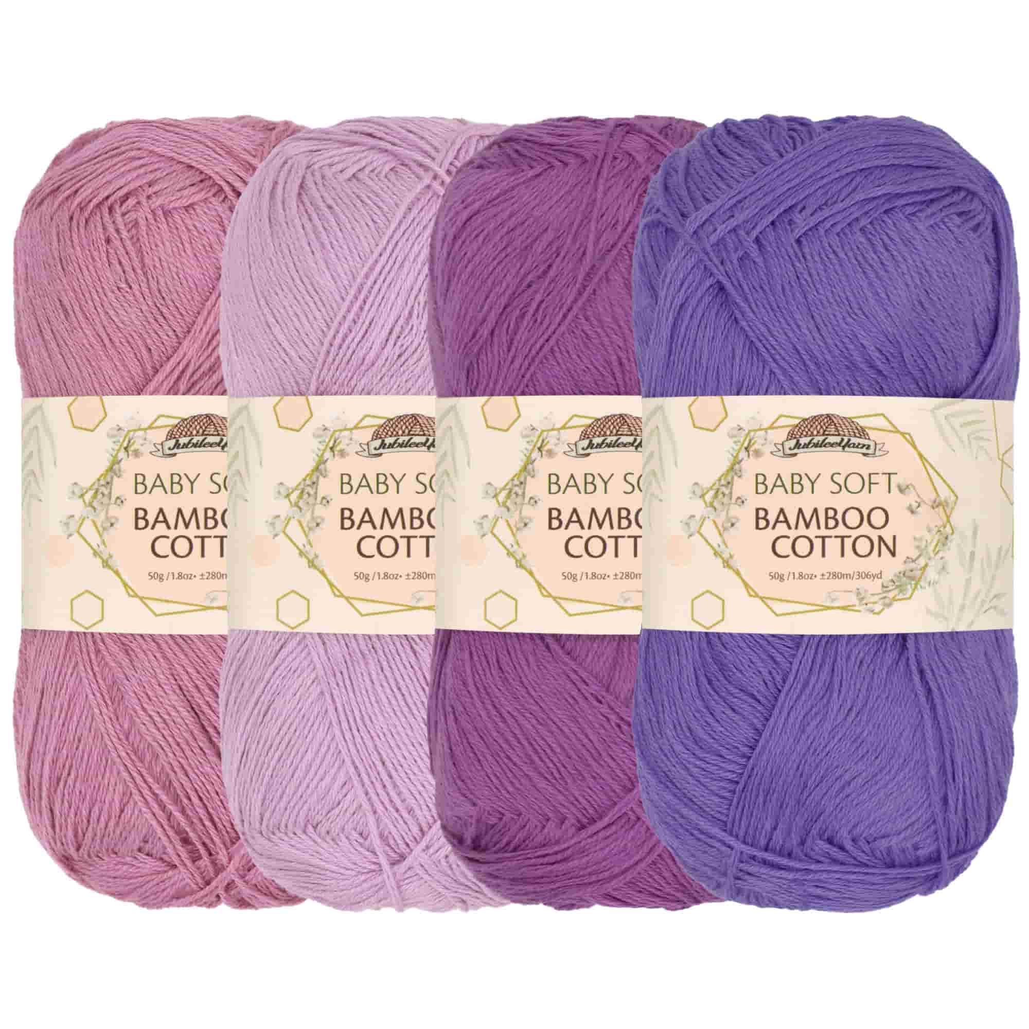 Baby Soft Bamboo Cotton Yarn: 1 Skein Packs