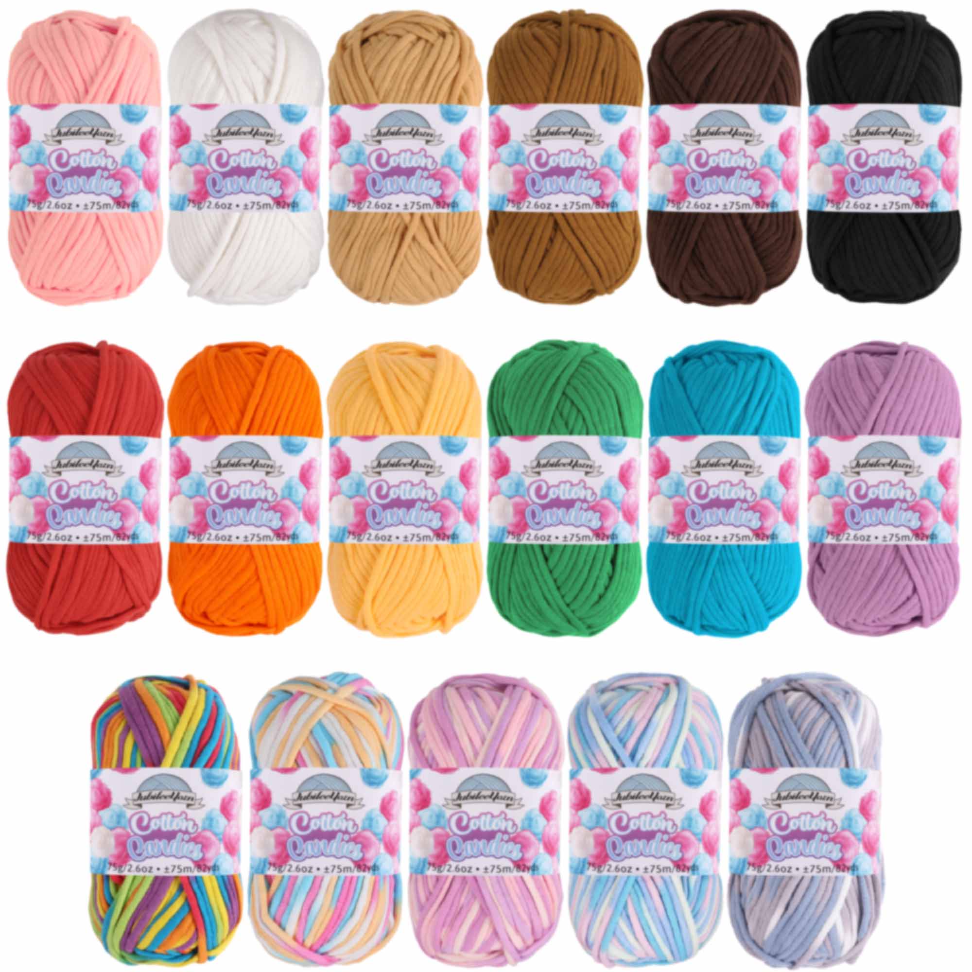 cotton blend skein variety packs