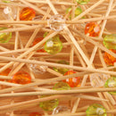 Circle Diamond Bamboo Food Picks