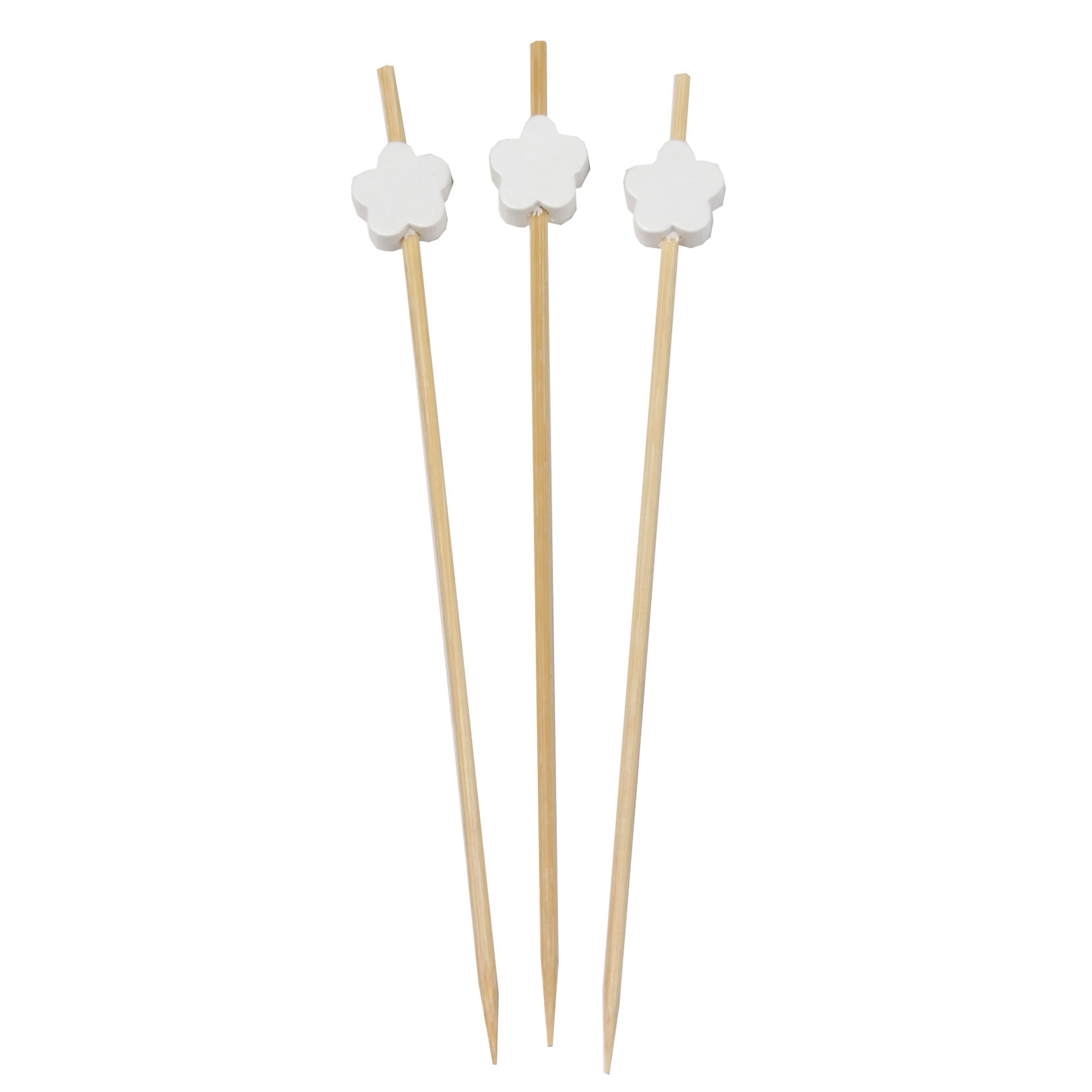 Flower Bamboo Food Picks