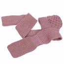 flat lay frosted bloom hooded scarf with fleece-lined hood