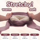 frosted bloom hooded scarf with fleece-lined hood stretchy warm and soft