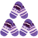 Women's Non-Slip Travel Footsie Slipper: 3 Pairs