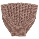 brown knit headband with ear warmer