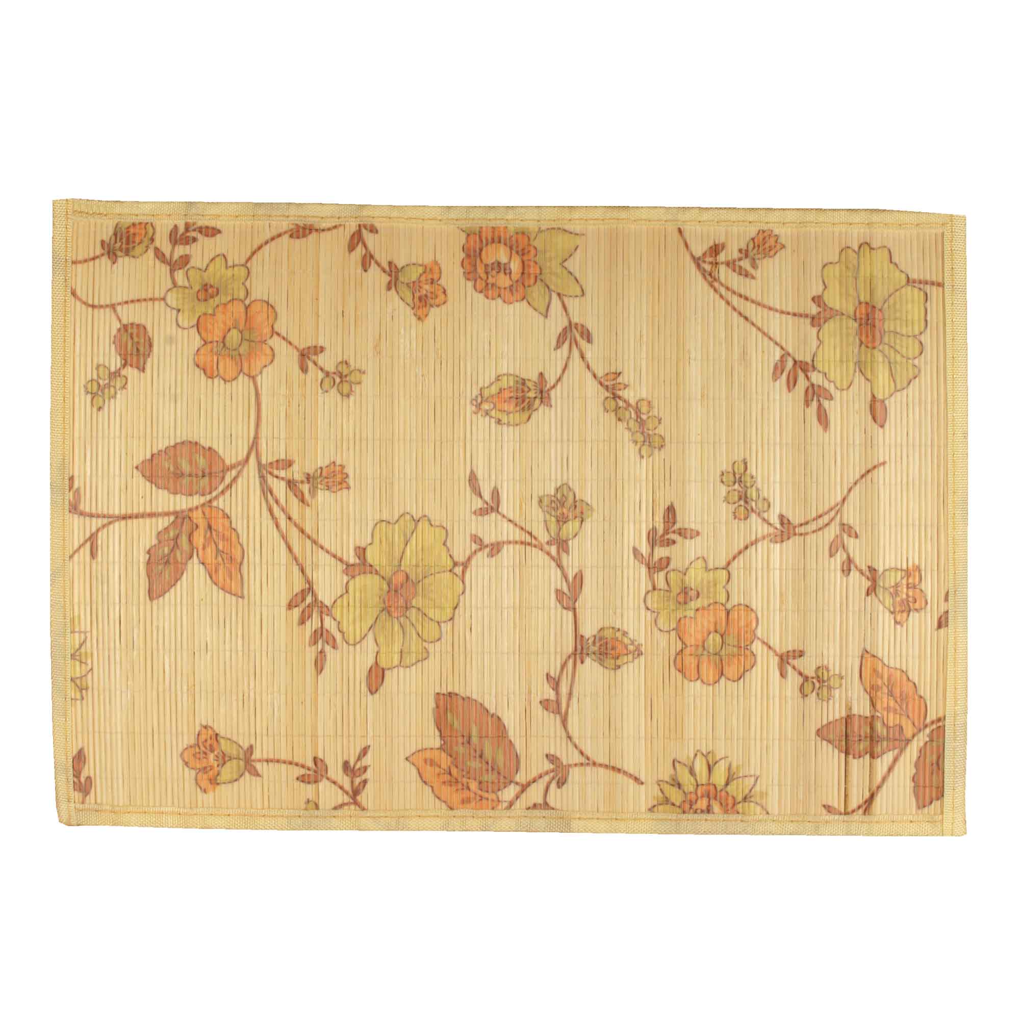 Flower Print Bamboo Placemats