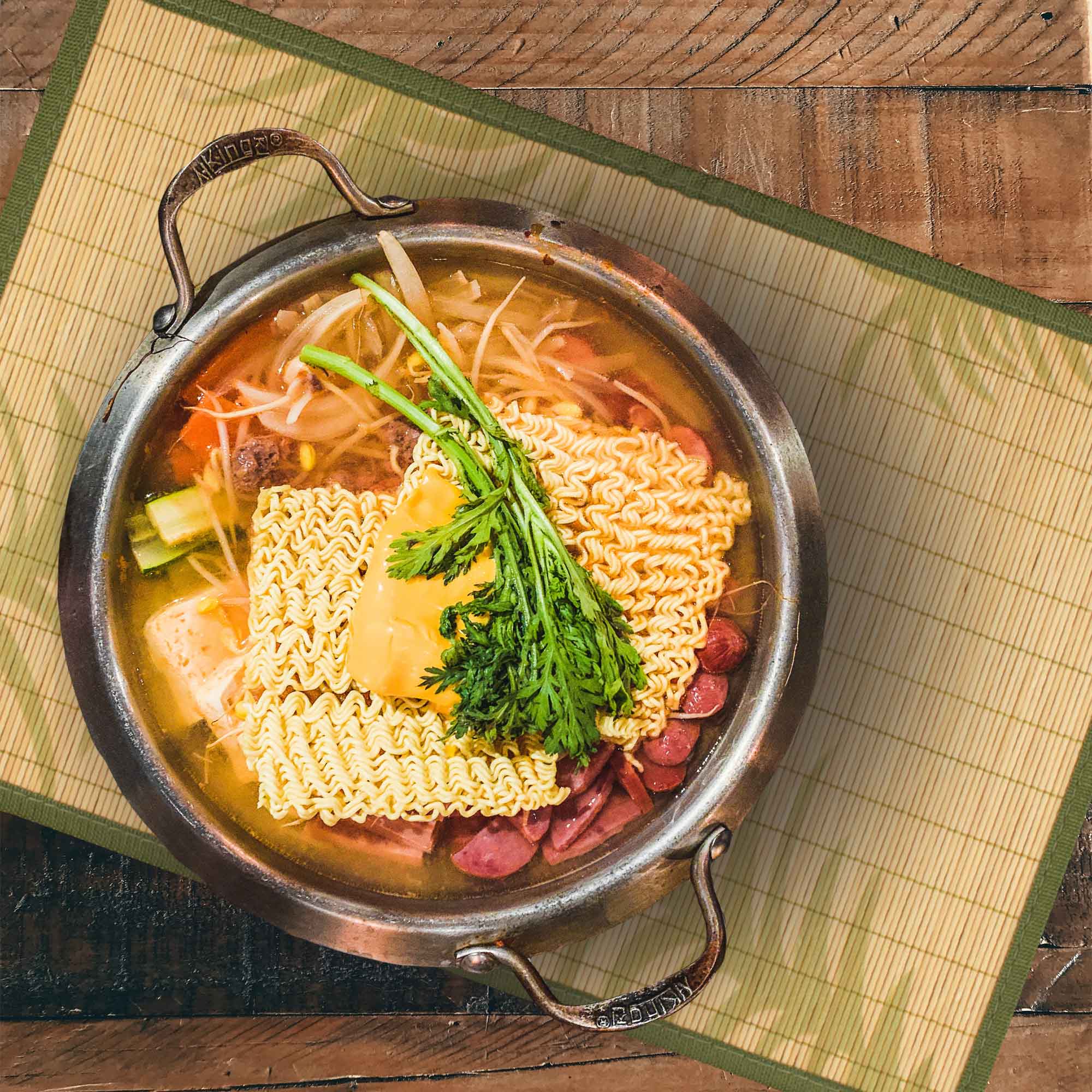 Bamboo Patterned Placemats with Fabric Border