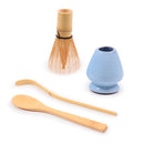 Matcha Green Tea Whisk Set - Whisk + Scoop + Tea Spoon + Whisk Holder