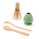 Matcha Green Tea Whisk Set - Whisk + Scoop + Tea Spoon + Whisk Holder