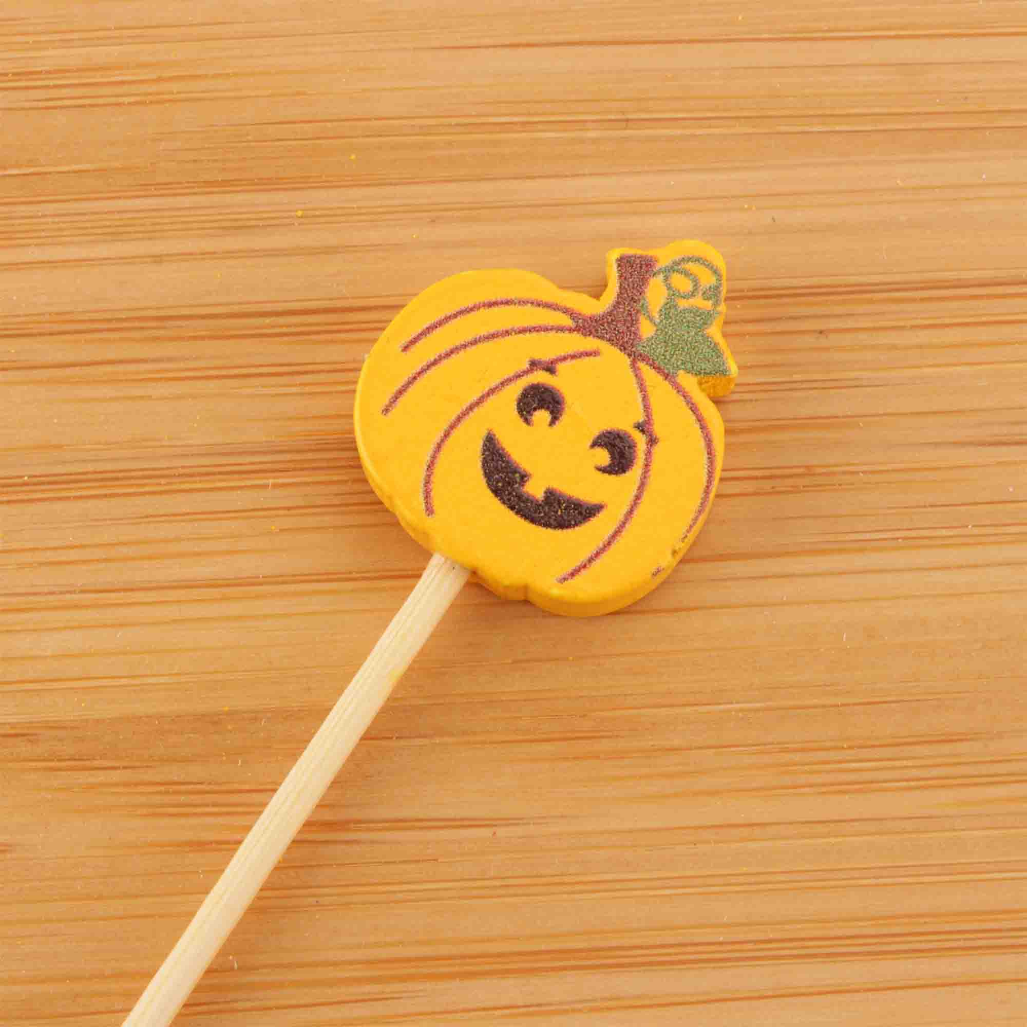 bamboo pumpkin jack-o'-lantern food drink pick cocktail martini