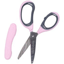 pink craft scissors white background cover