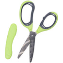 green craft scissors ambidextrous plastic handle rubber grip cover