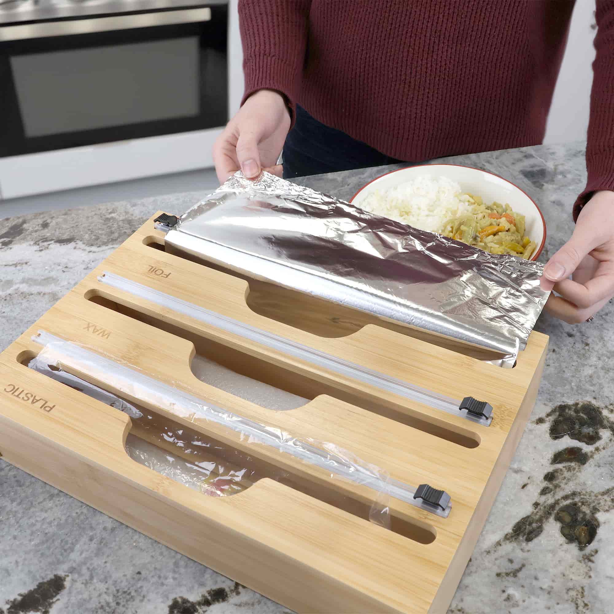 3-in-1 Wrap Dispenser with Cutter