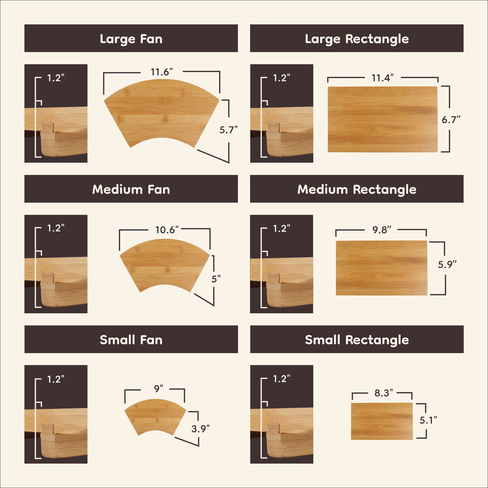 Bamboo Sushi Board Tray, Chopsticks and Compartment Sauce Dish Sets