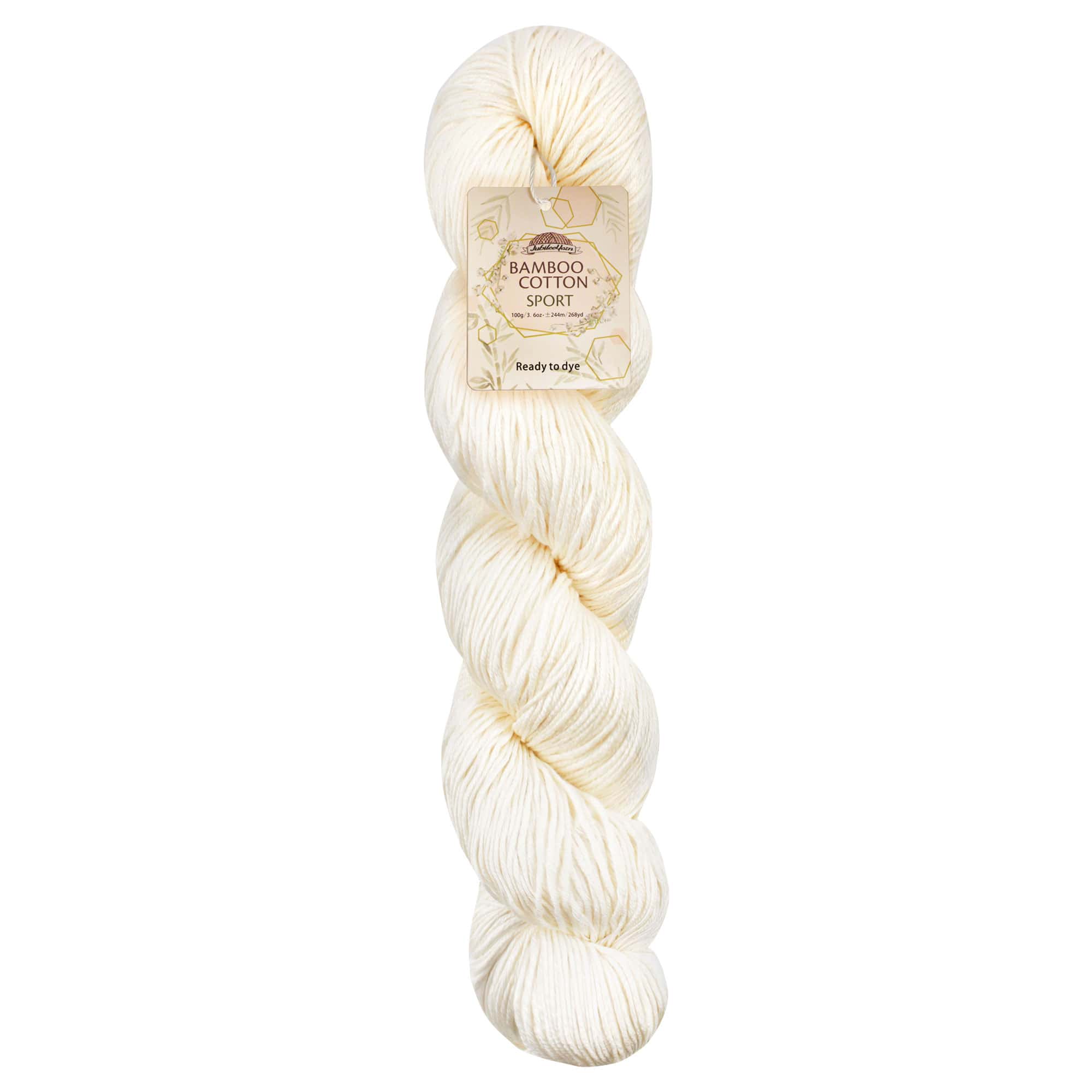 JubileeYarn Undyed Bamboo Cotton Sport Yarn