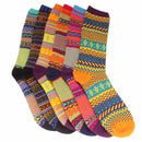 Women's Vintage Knitted Colorful Socks