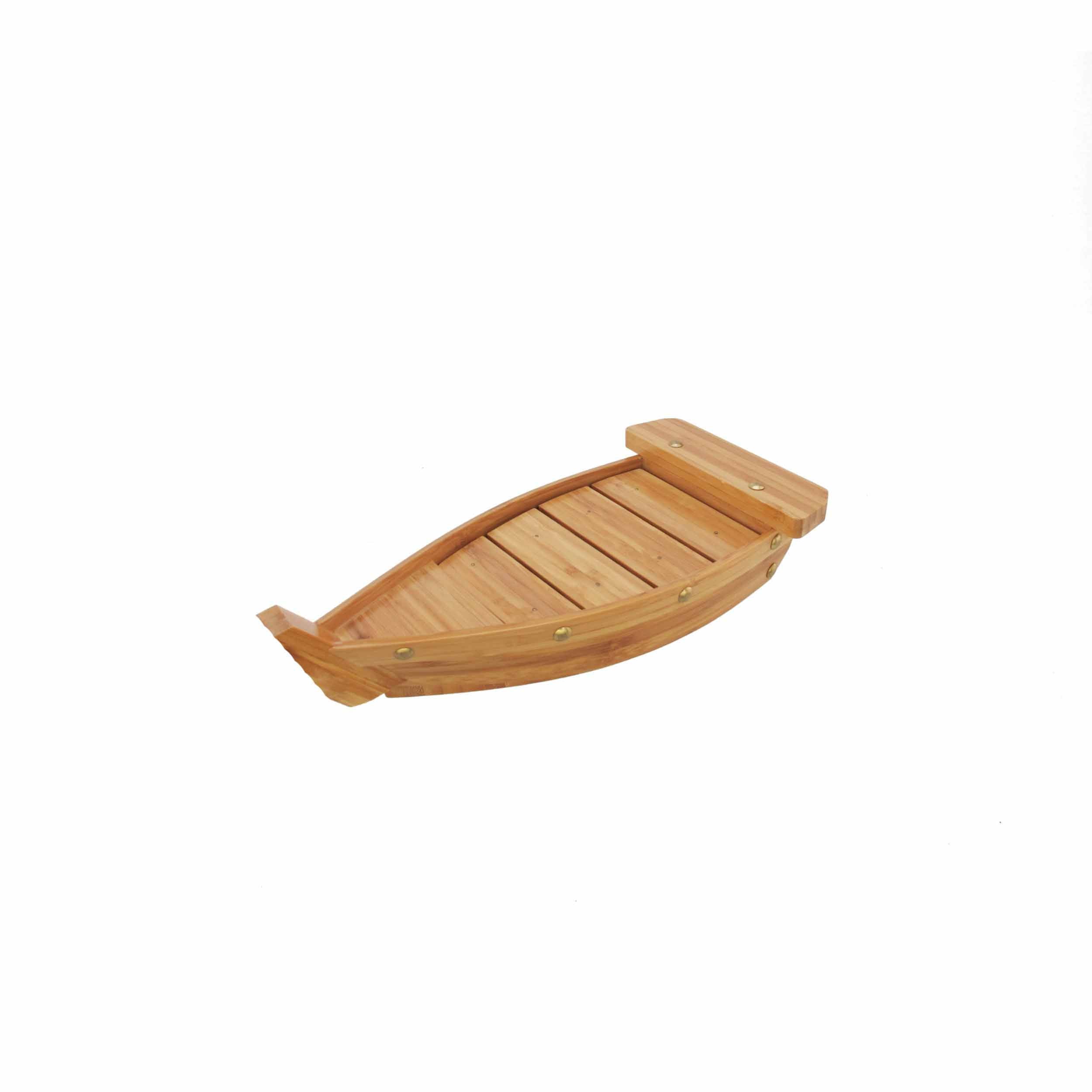 Bamboo Sushi Boat - Carbonized Brown - 3 Sizes