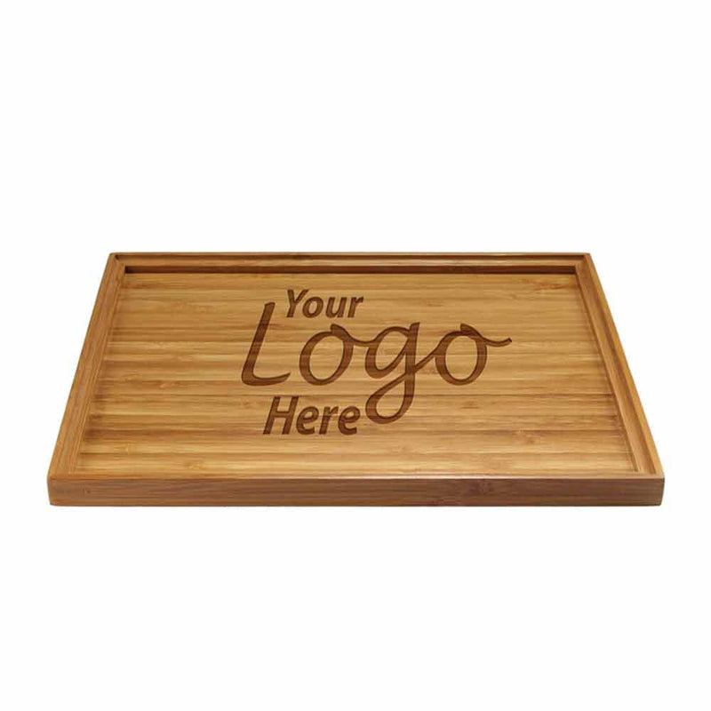 Custom Engraved Bamboo Serving Tray - Your Custom Text