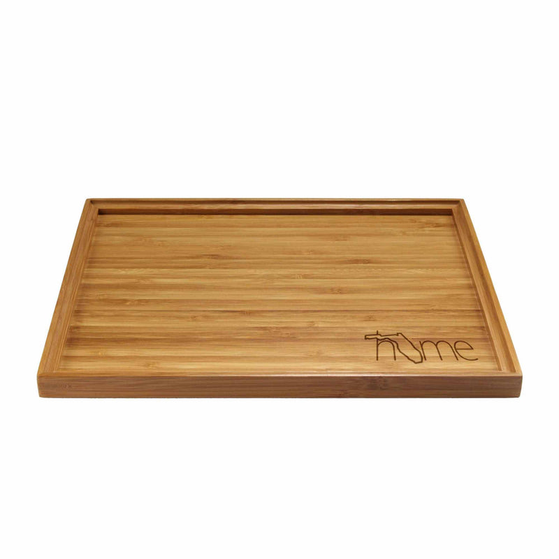 Engraved Bamboo Serving Tray - Home w/ State - Style 2  - Medium - Florida
