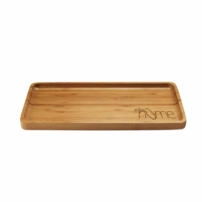 Engraved Bamboo Serving Tray - Home w/ State - Style 2  - Small - Florida