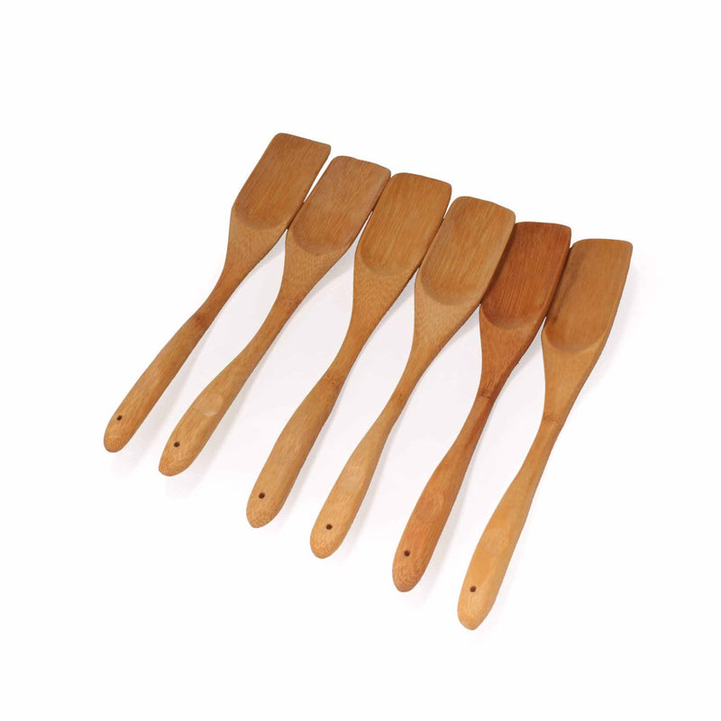 Small Bamboo Deep Scoop - Carbonized Brown
