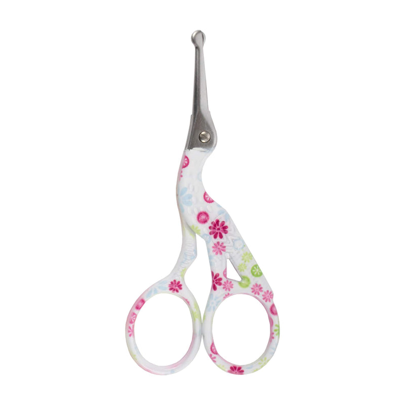 White, rounded tip scissors